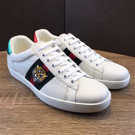 gucci embroidered sneakers men|men's gucci sneakers clearance.